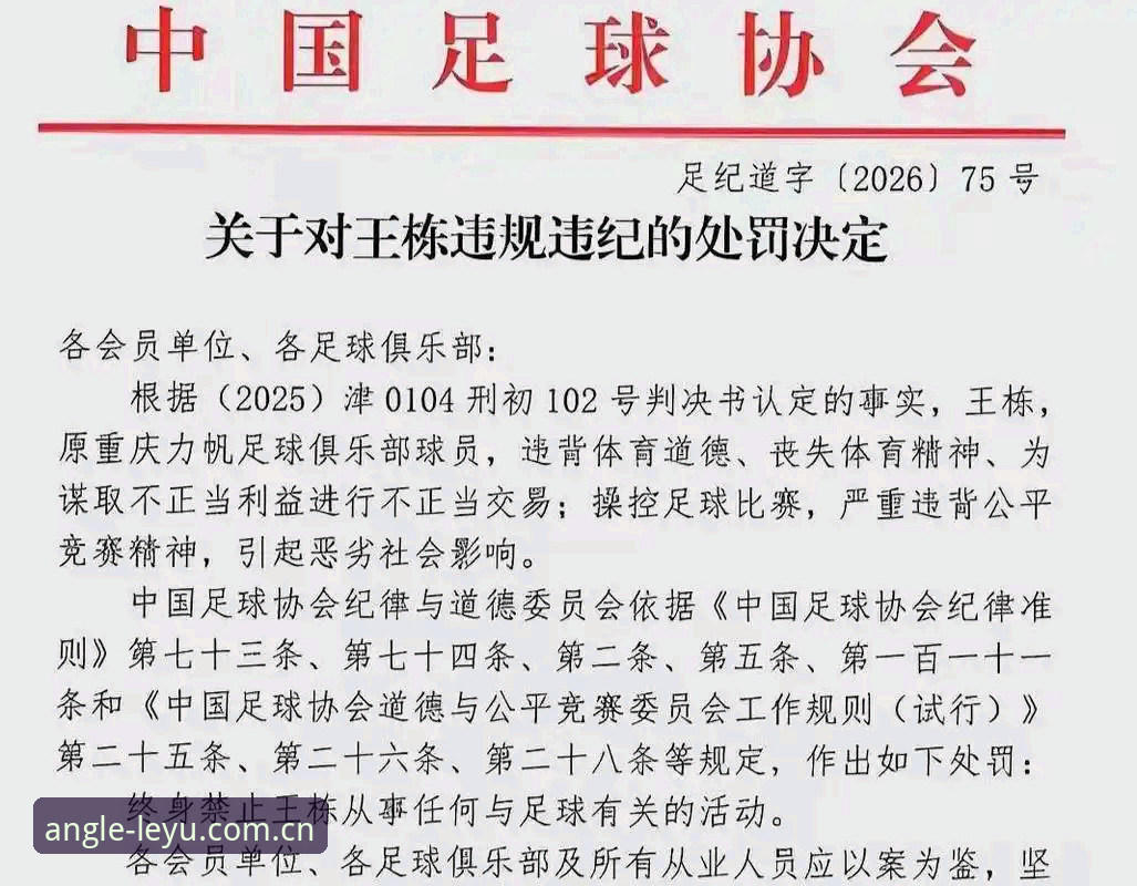 揭秘足协第三批禁足名单：乐鱼体育平台数据视角下的17人终身禁足与行业拐点